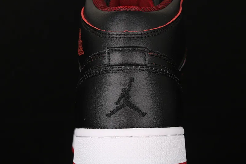 All categories Air Jordan Jordan series basketball shoes Air Jordan 1 Mid Air Jordan 1 Mid AJ1 Joe 1 black red China basketball shoes 554725-028